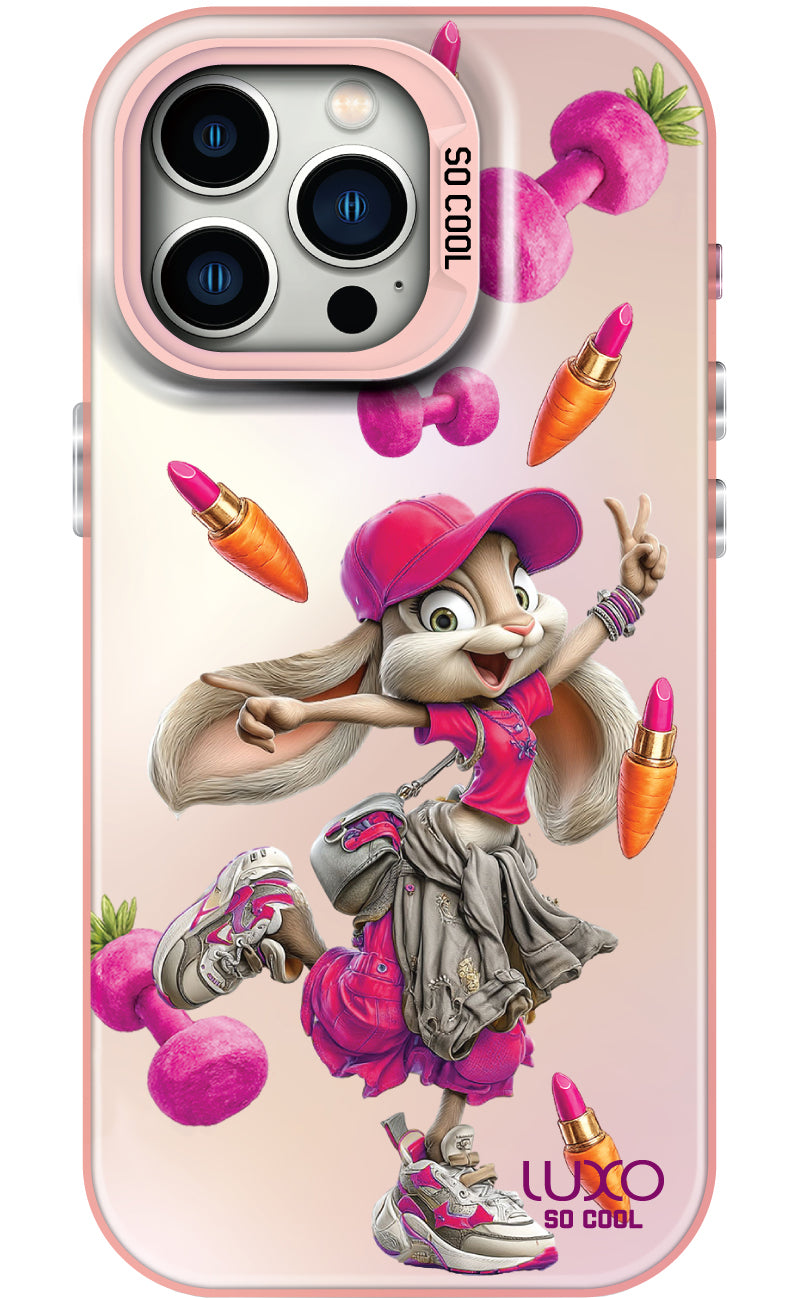 Case for Apple iPhone 17 Pro Max, LUXO So CooL, ArcadiA Rabbit, Multicolor