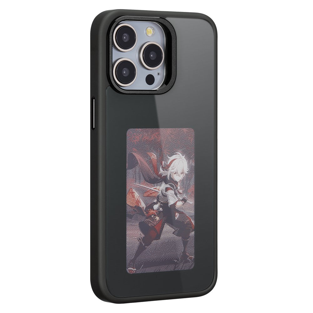 Kuori Apple iPhone 14 Pro Maxille, OEM, Mukautettu E-Ink-näyttö, Musta