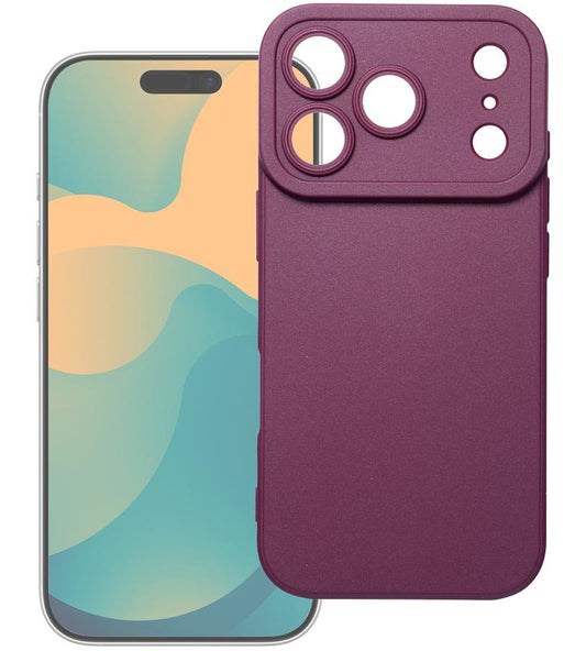 Suojakuori Apple iPhone 18 Pro Max / 17 Pro Max -puhelimelle, OEM, Matt 2.0, viininpunainen