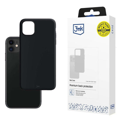 Kuori Apple iPhone 11:lle, 3MK, Matta Musta