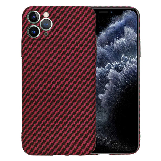 Kuori Apple iPhone 11 Pro Maxille, Techsuit, Carbonite FiberShell, Punainen