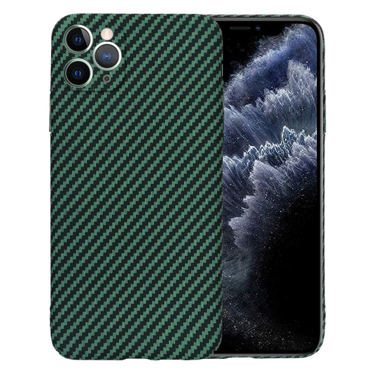 Kuori Apple iPhone 11 Pro Maxille, Techsuit, Carbonite FiberShell, Vihreä