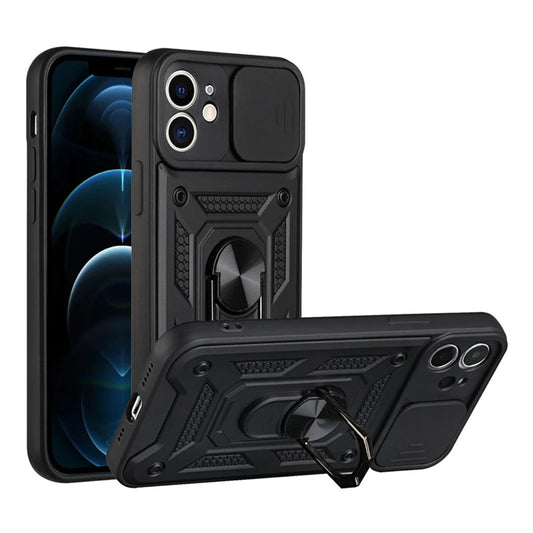 Kuori Apple iPhone 11:lle, Techsuit, CamShield, Musta