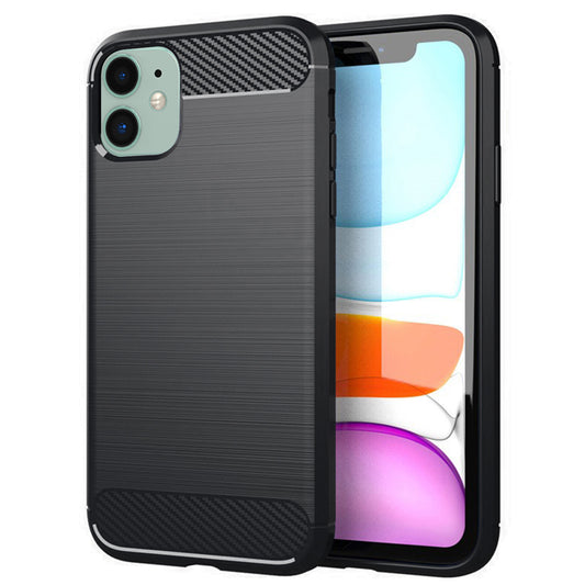 Kuori Apple iPhone 11:lle, Techsuit, Hiili, Musta