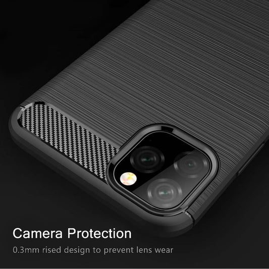 Kuori Apple iPhone 11:lle, Techsuit, Hiili, Musta