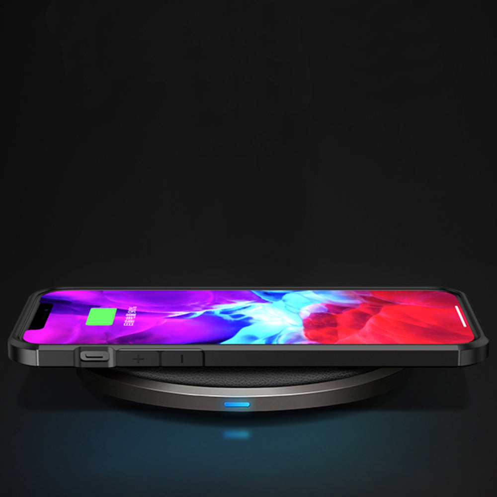 Kuori Apple iPhone 12 / 12 Pro:lle, Techsuit, CarbonFuse, Musta