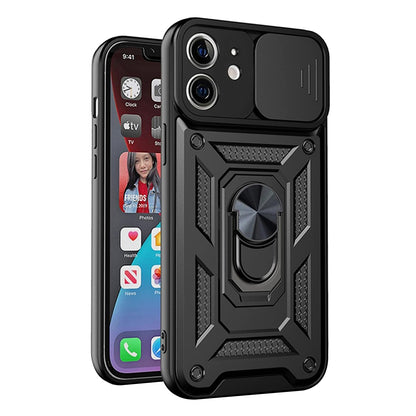 Kuori Apple iPhone 12 minille, Techsuit, CamShield, Musta