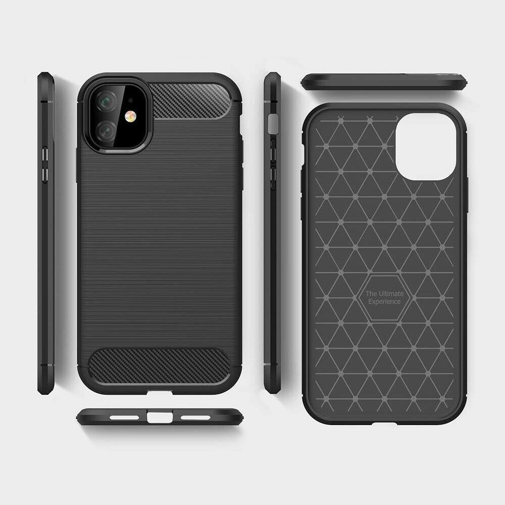 Case for Apple iPhone 12 mini, Techsuit, Carbon, Black