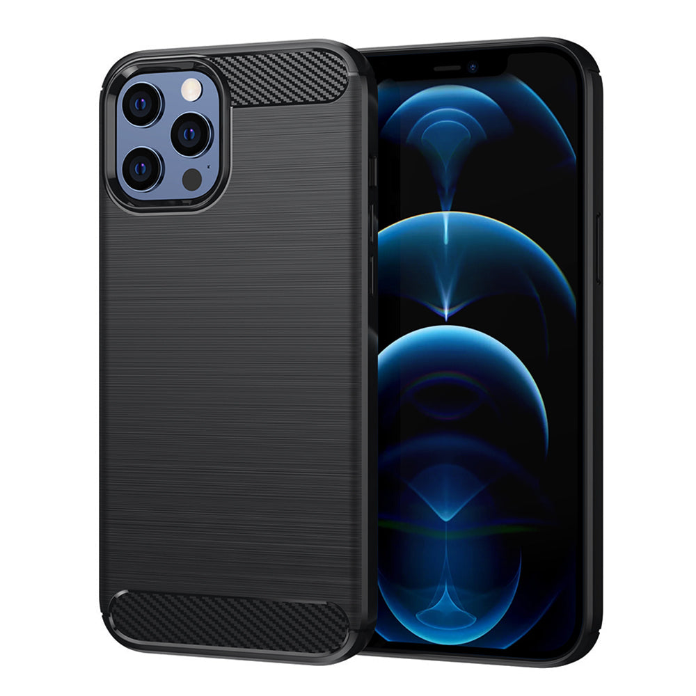 Kuori Apple iPhone 12 Pro Maxille, Techsuit, Hiili, Musta