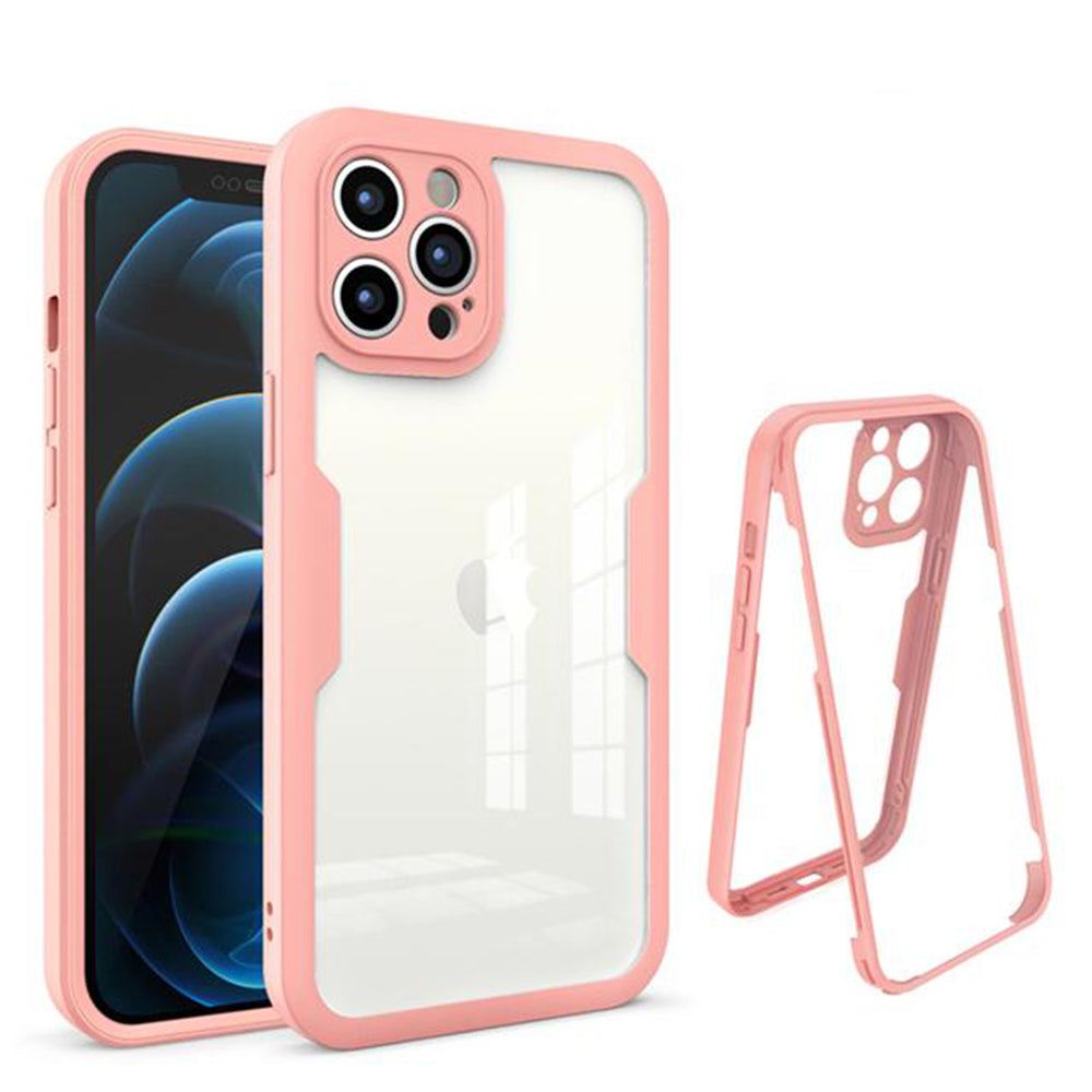 Kuori Apple iPhone 12 Pro Maxille, Techsuit, ColorVerse 360, Vaaleanpunainen