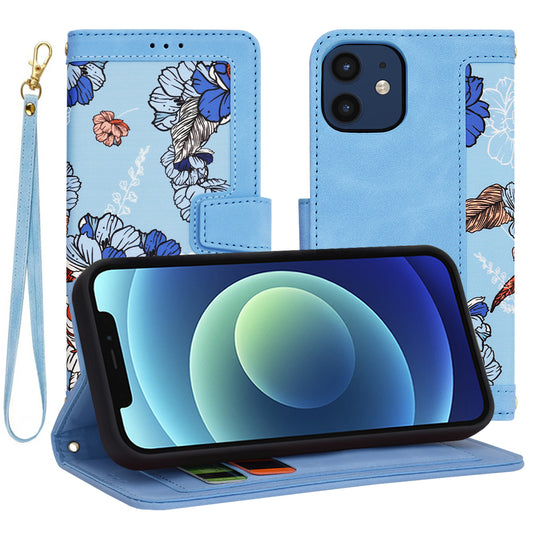 Kuori Apple iPhone 12 / 12 Pro:lle, Techsuit, FlipCraft, sininen