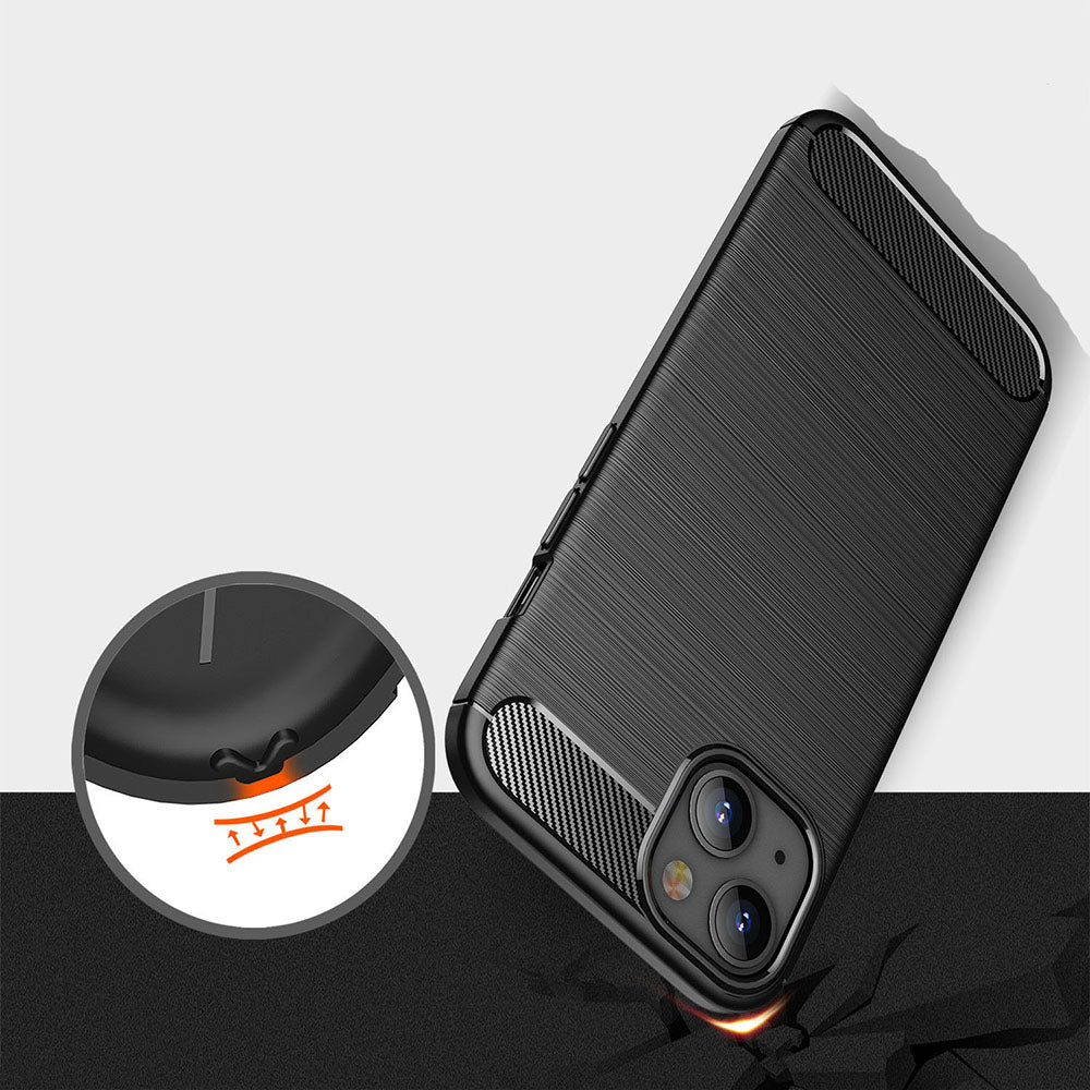 Kuori Apple iPhone 13 minille, Techsuit, Hiili, Musta