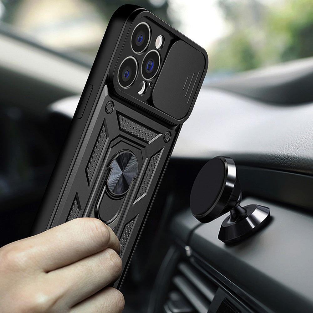 Kuori Apple iPhone 13 Pro Maxille, Techsuit, CamShield, Musta