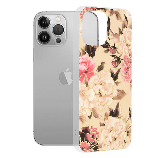 Kuori Apple iPhone 13 Pro Maxille, Techsuit, Marble, Beige