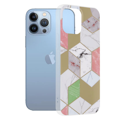 Kuori Apple iPhone 13 Pro Maxille, Techsuit, Marble, Violetti