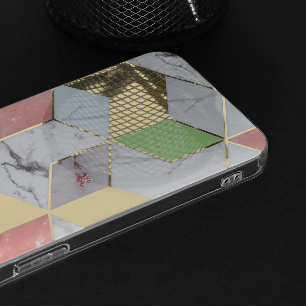 Kuori Apple iPhone 13 Pro Maxille, Techsuit, Marble, Violetti