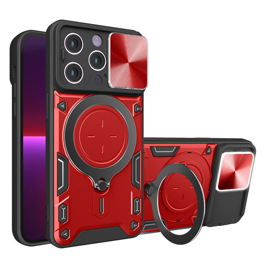 Kuori Apple iPhone 13 Pro:lle, Techsuit, CamGuard Pro, Punainen