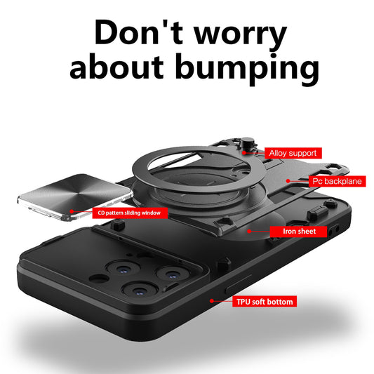 Kuori Apple iPhone 13 Pro:lle, Techsuit, CamGuard Pro, Punainen