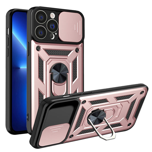 Kuori Apple iPhone 13 Pro:lle, Techsuit, CamShield, Vaaleanpunainen