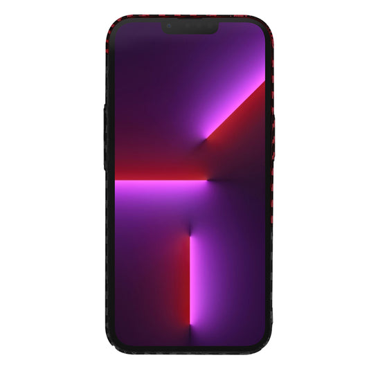 Kuori Apple iPhone 13 Pro:lle, Techsuit, Carbonite FiberShell, Musta Punainen