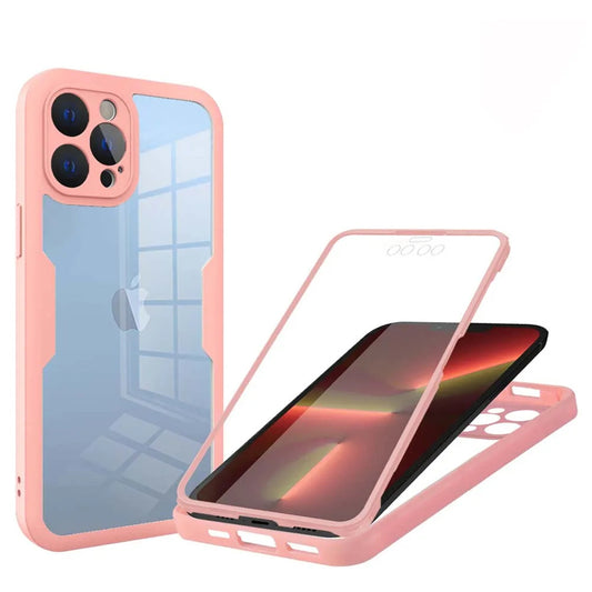 Kuori Apple iPhone 13 Pro:lle, Techsuit, ColorVerse 360, Vaaleanpunainen