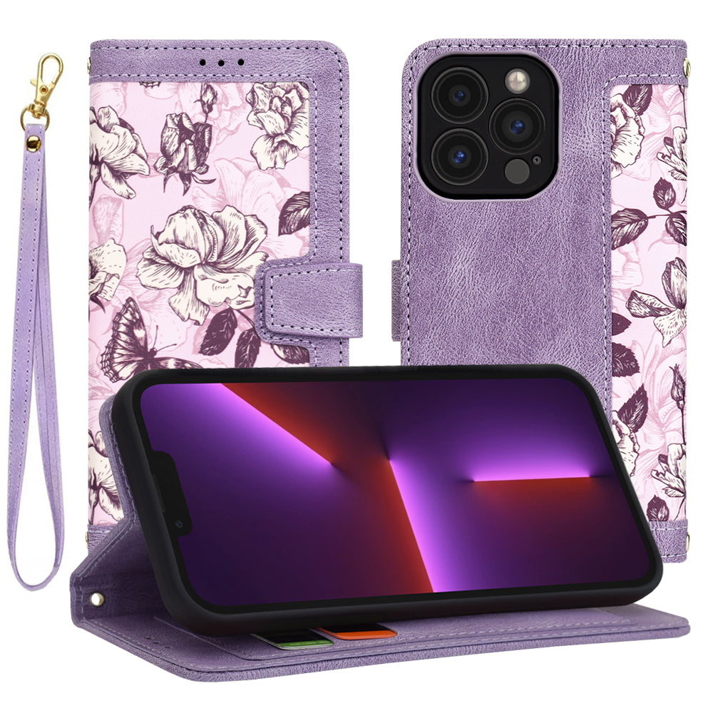 Kuori Apple iPhone 13 Pro:lle, Techsuit, FlipCraft, Violetti