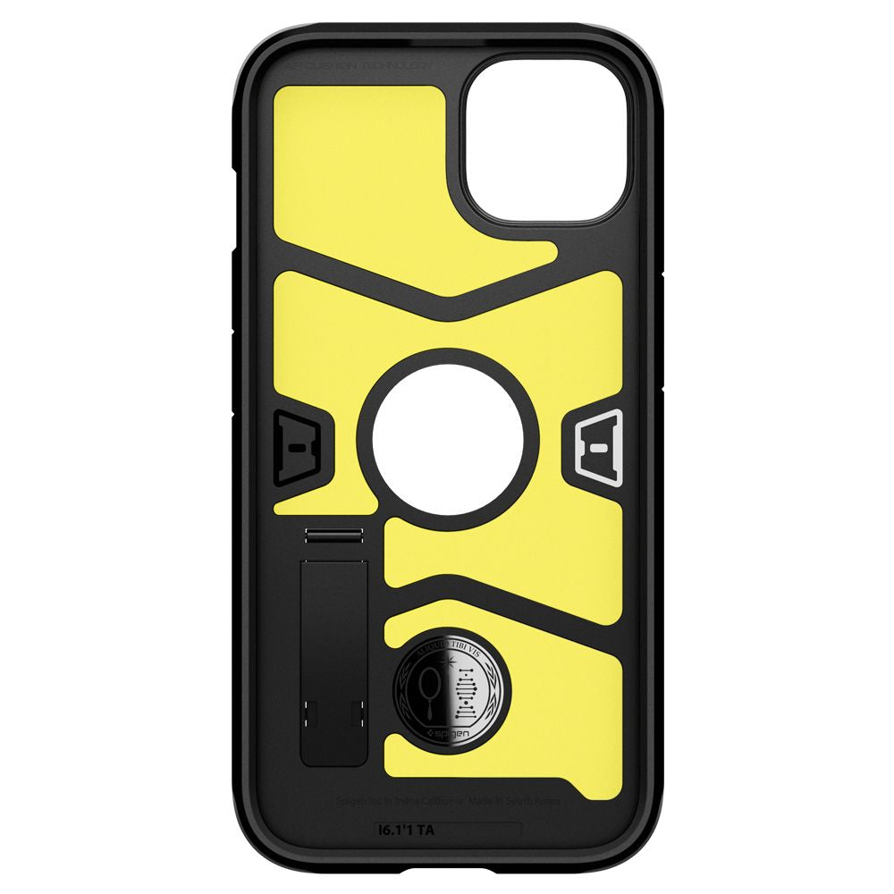 Kotelo Apple iPhone 13:lle, Spigen, Tough Armor, Musta ACS03539