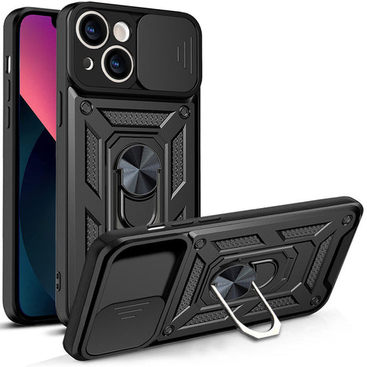 Kuori Apple iPhone 13:lle, Techsuit, CamShield, Musta