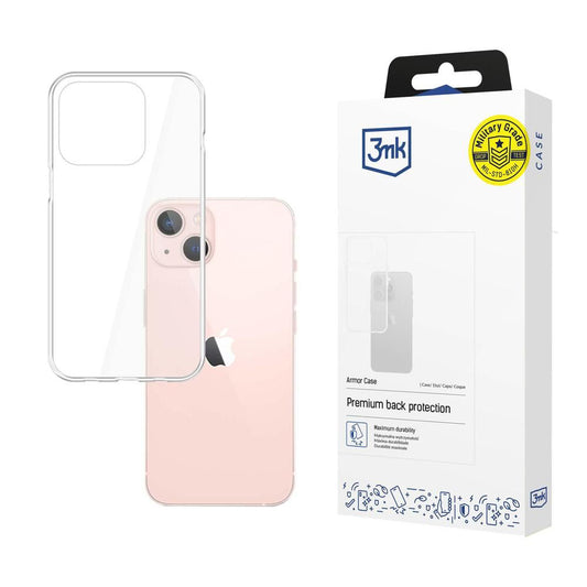 Kuori Apple iPhone 14:lle, 3MK, Armor, Läpinäkyvä