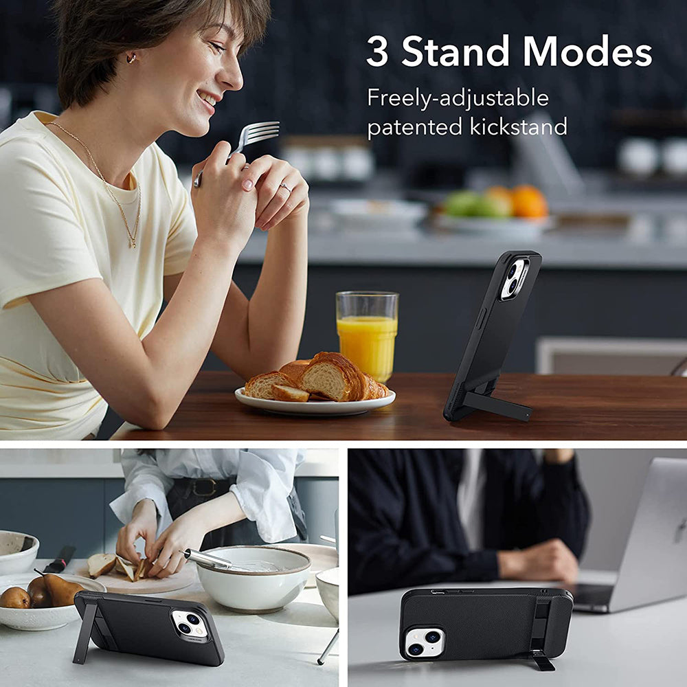 Suojakotelo Apple iPhone 14 Plus, ESR, Air Shield Boost Kickstand, Musta