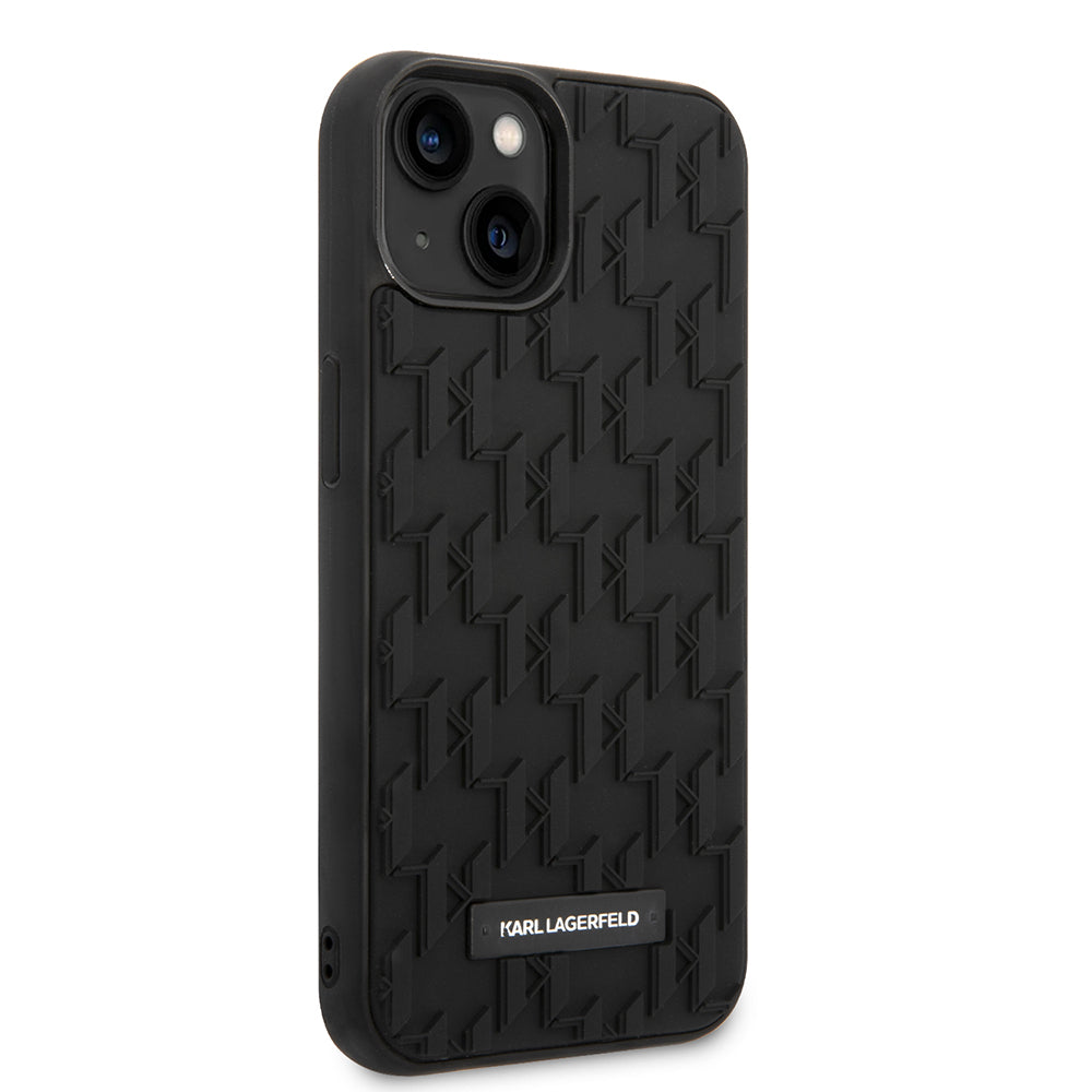Case for Apple iPhone 14 Plus, Karl Lagerfeld, 3D Monogram, Black