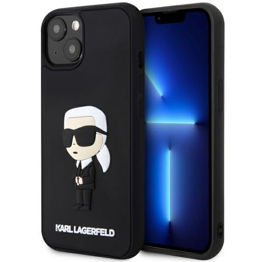 Suojakotelo Apple iPhone 14 Plus, Karl Lagerfeld, 3D Rubber Ikonik Karl, Musta