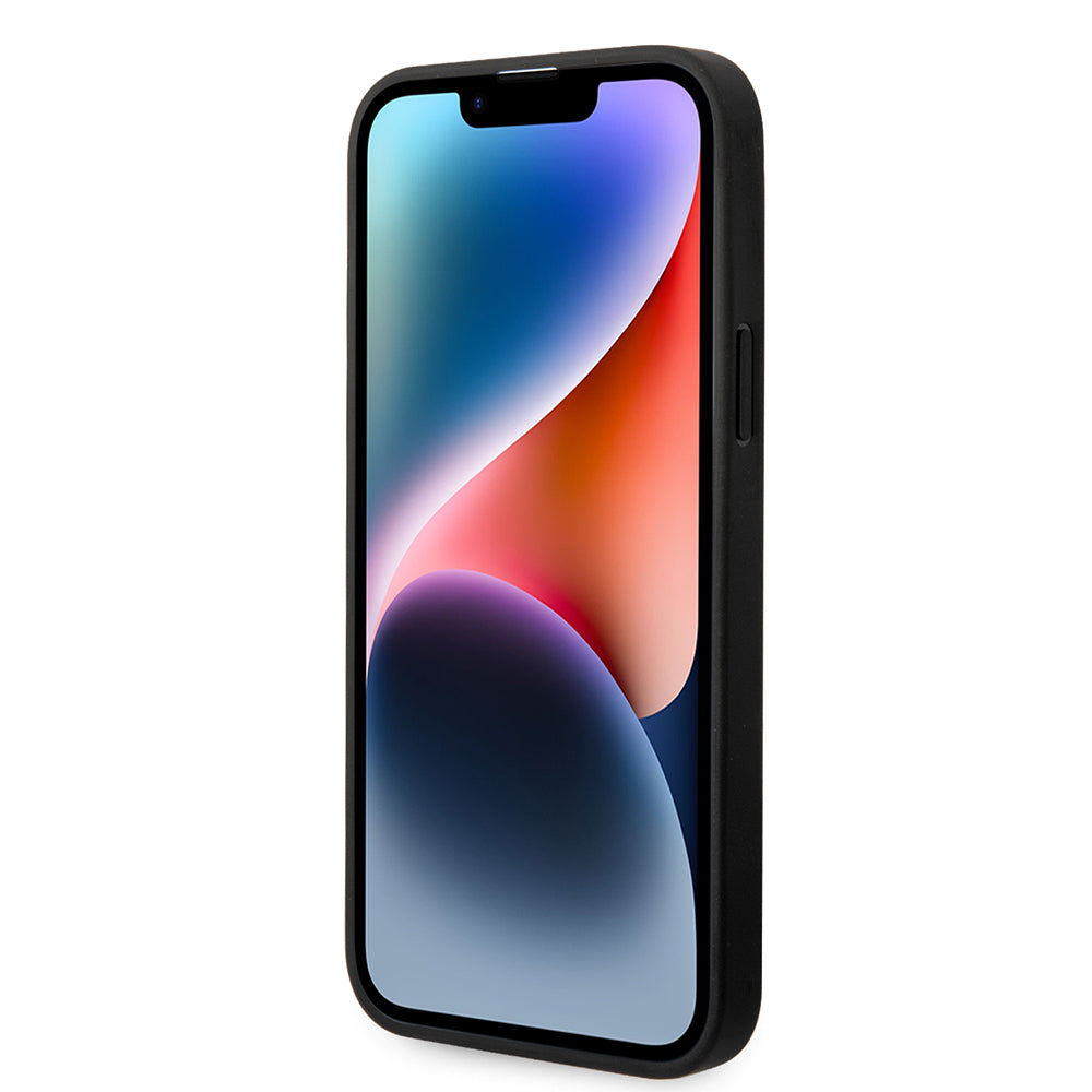 Kotelo Apple iPhone 14 Plus -puhelimelle, Karl Lagerfeld, Monogram Stripe, Harmaa