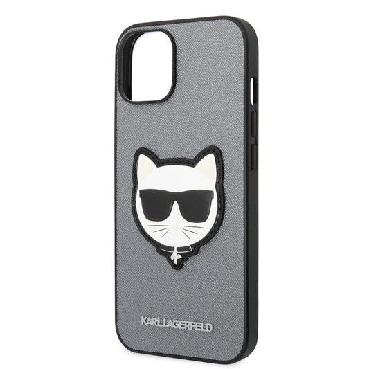 Kotelo Apple iPhone 14 Plus:lle, Karl Lagerfeld, Saffiano Choupette's Head, Hopea
