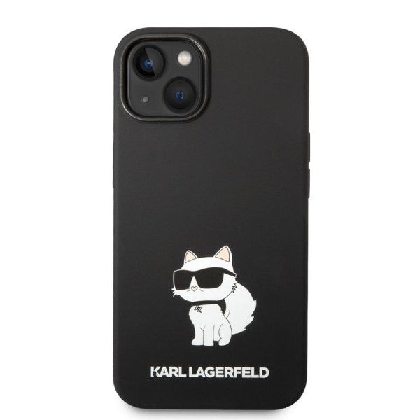 Case for Apple iPhone 14 Plus, Karl Lagerfeld, Silicone Choupette, Black