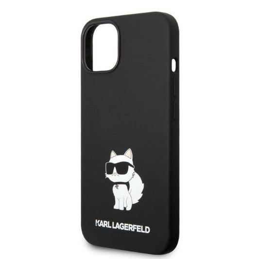 Kotelo Apple iPhone 14 Plus -puhelimelle, Karl Lagerfeld, Silicone Choupette, Musta