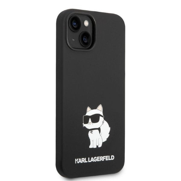 Case for Apple iPhone 14 Plus, Karl Lagerfeld, Silicone Choupette, Black