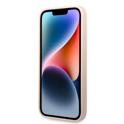 Kotelo Apple iPhone 14 Plus -puhelimelle, Karl Lagerfeld, Silicone Ikonik Karl, Pinkki