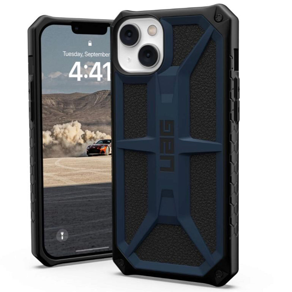 Case for Apple iPhone 14 Plus, Urban Armor Gear, Monarch Kevlar, Navy Blue