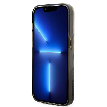 Kotelo Apple iPhone 14 Prolle, Karl Lagerfeld, Liquid Glitter Choupette, Läpinäkyvä