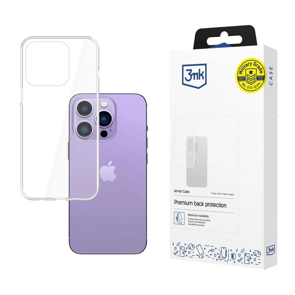 Case for Apple iPhone 14 Pro Max, 3MK, Armor, Transparent