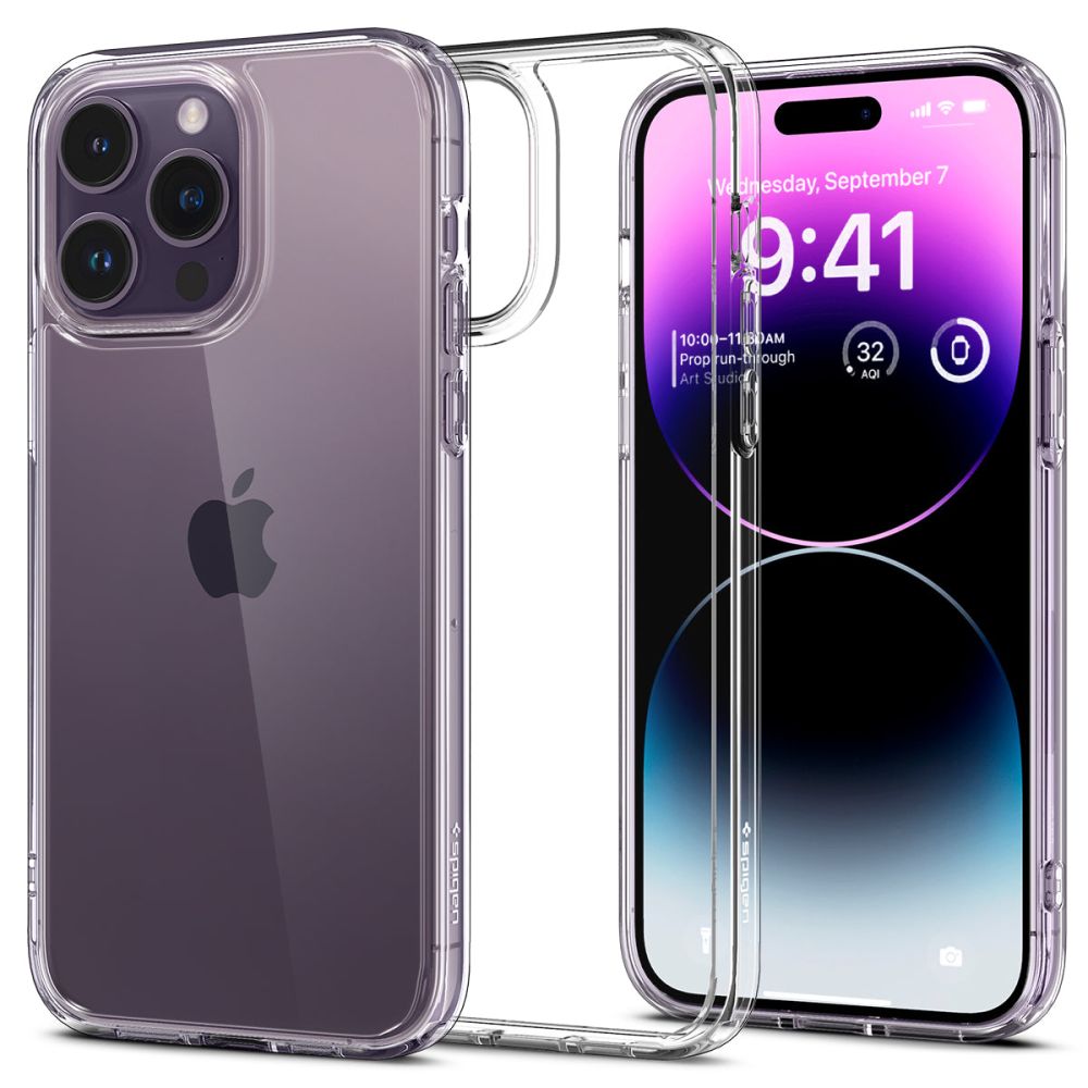 Kotelo Apple iPhone 14 Pro Max:lle, Spigen, Ultra Hybrid, Läpinäkyvä ACS04816