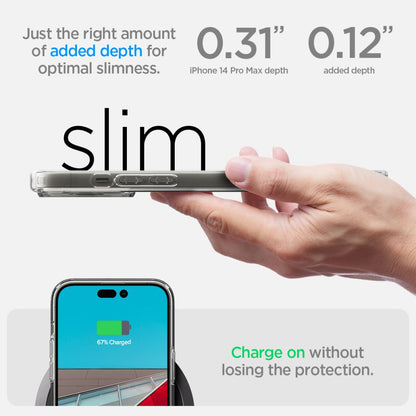 Kotelo Apple iPhone 14 Pro Max:lle, Spigen, Ultra Hybrid, Läpinäkyvä ACS04816