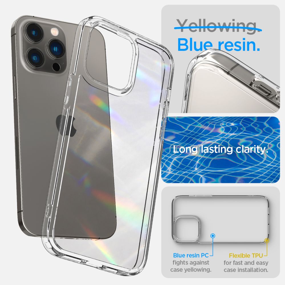 Kotelo Apple iPhone 14 Pro Max:lle, Spigen, Ultra Hybrid, Läpinäkyvä ACS04816