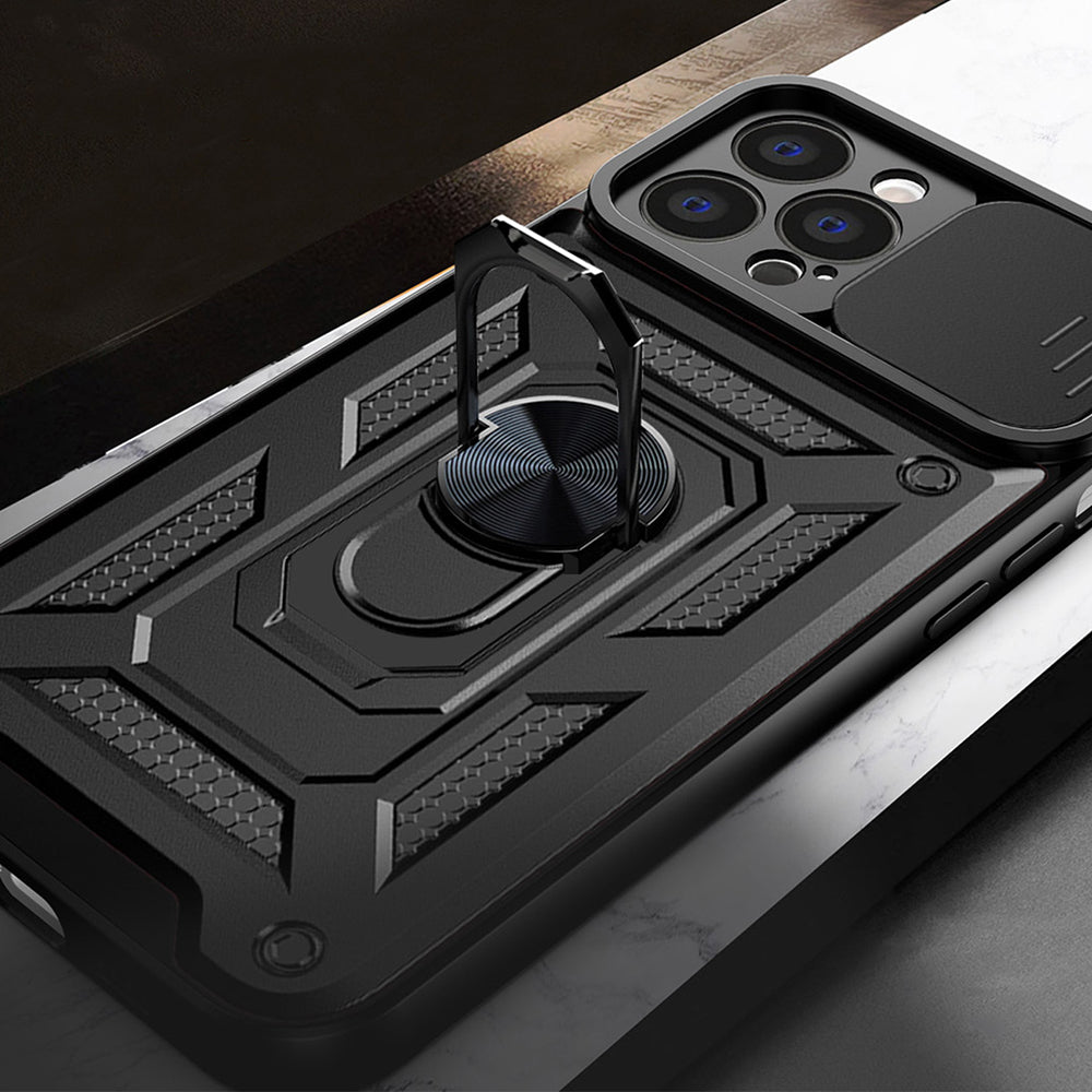 Kuori Apple iPhone 14 Pro Maxille, Techsuit, CamShield, Musta