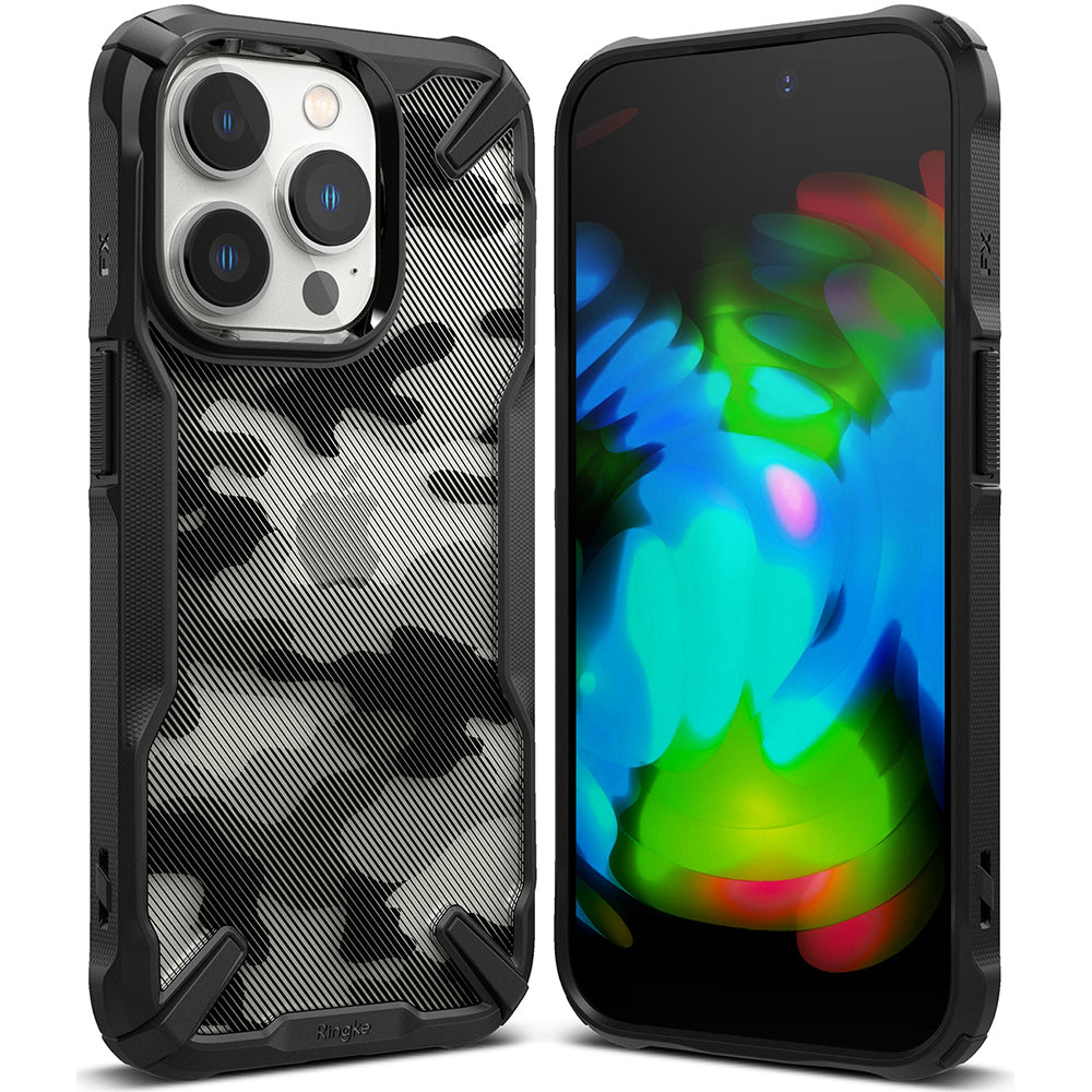 Suojakotelo Apple iPhone 14 Prolle, Ringke, Fusion X Design, Naamio