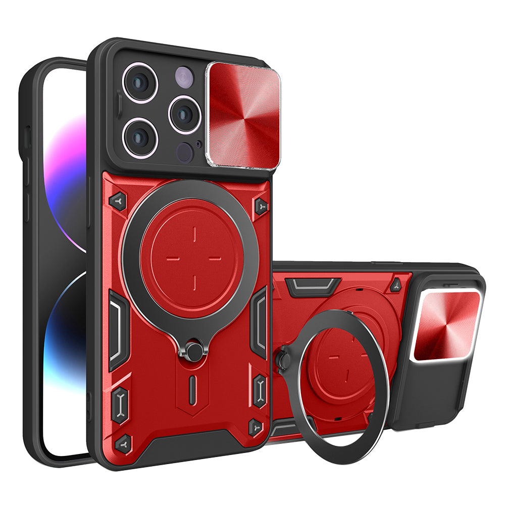 Kuori Apple iPhone 14 Pro:lle, Techsuit, CamGuard Pro, Punainen