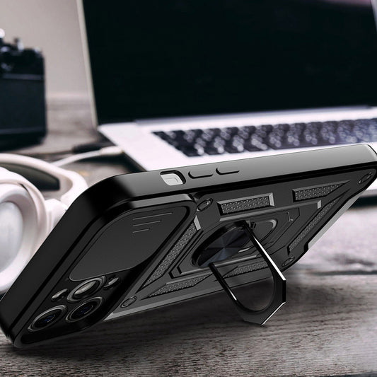 Kuori Apple iPhone 14 Pro:lle, Techsuit, CamShield, Musta