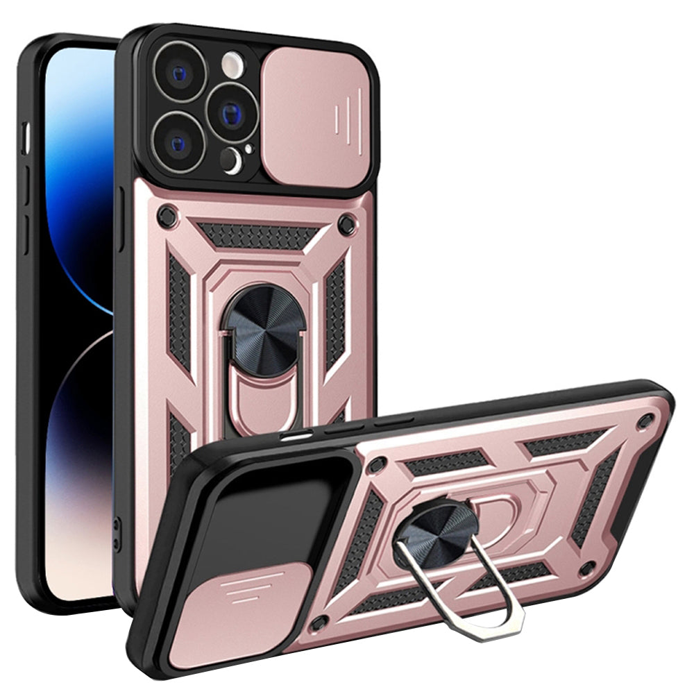 Kuori Apple iPhone 14 Pro:lle, Techsuit, CamShield, vaaleanpunainen
