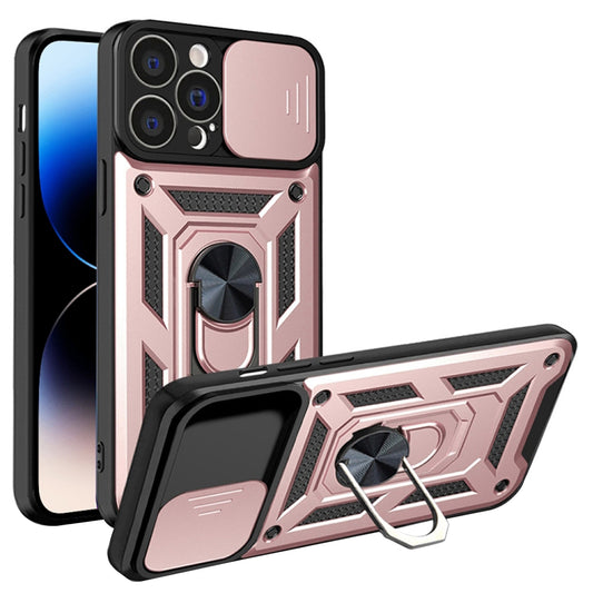 Kuori Apple iPhone 14 Pro:lle, Techsuit, CamShield, vaaleanpunainen